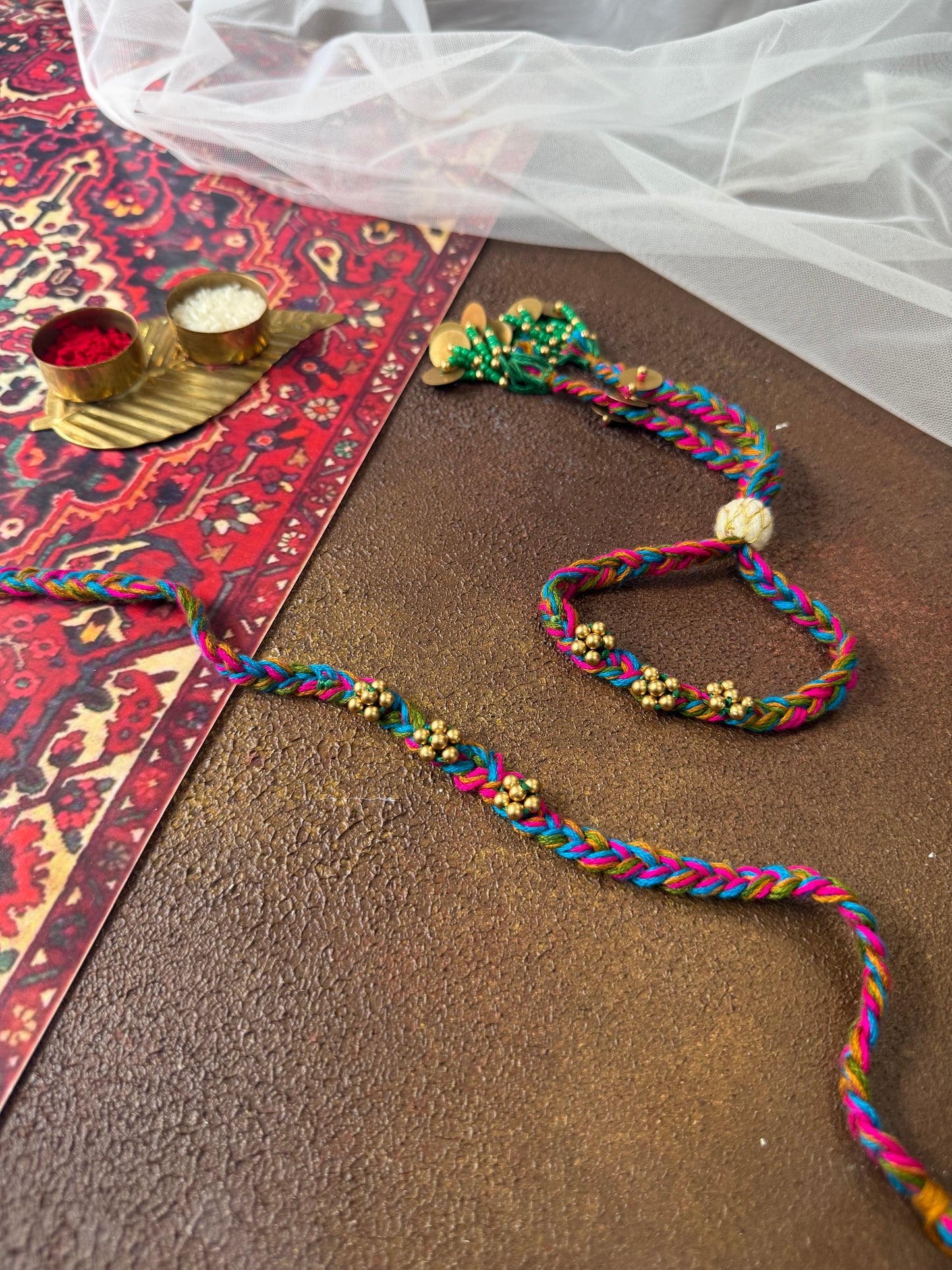 Multi Glow Couple Rakhi
