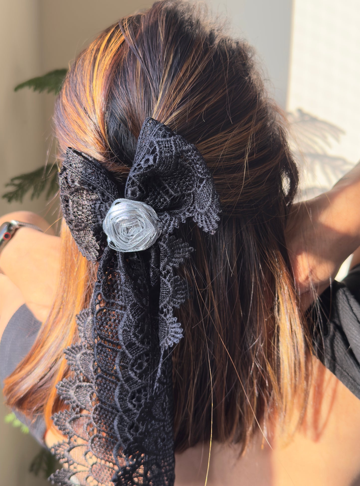 Black Monochrome Bow