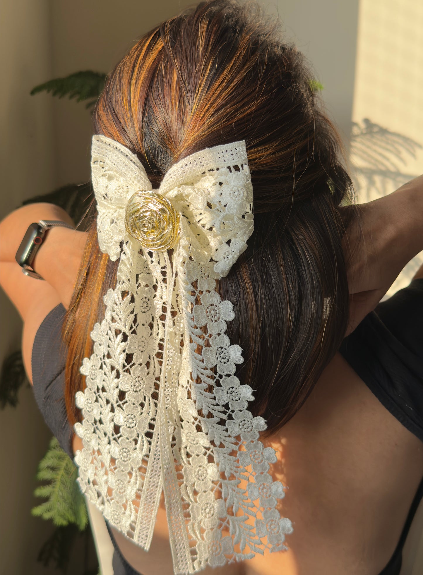 White Monochrome Bow