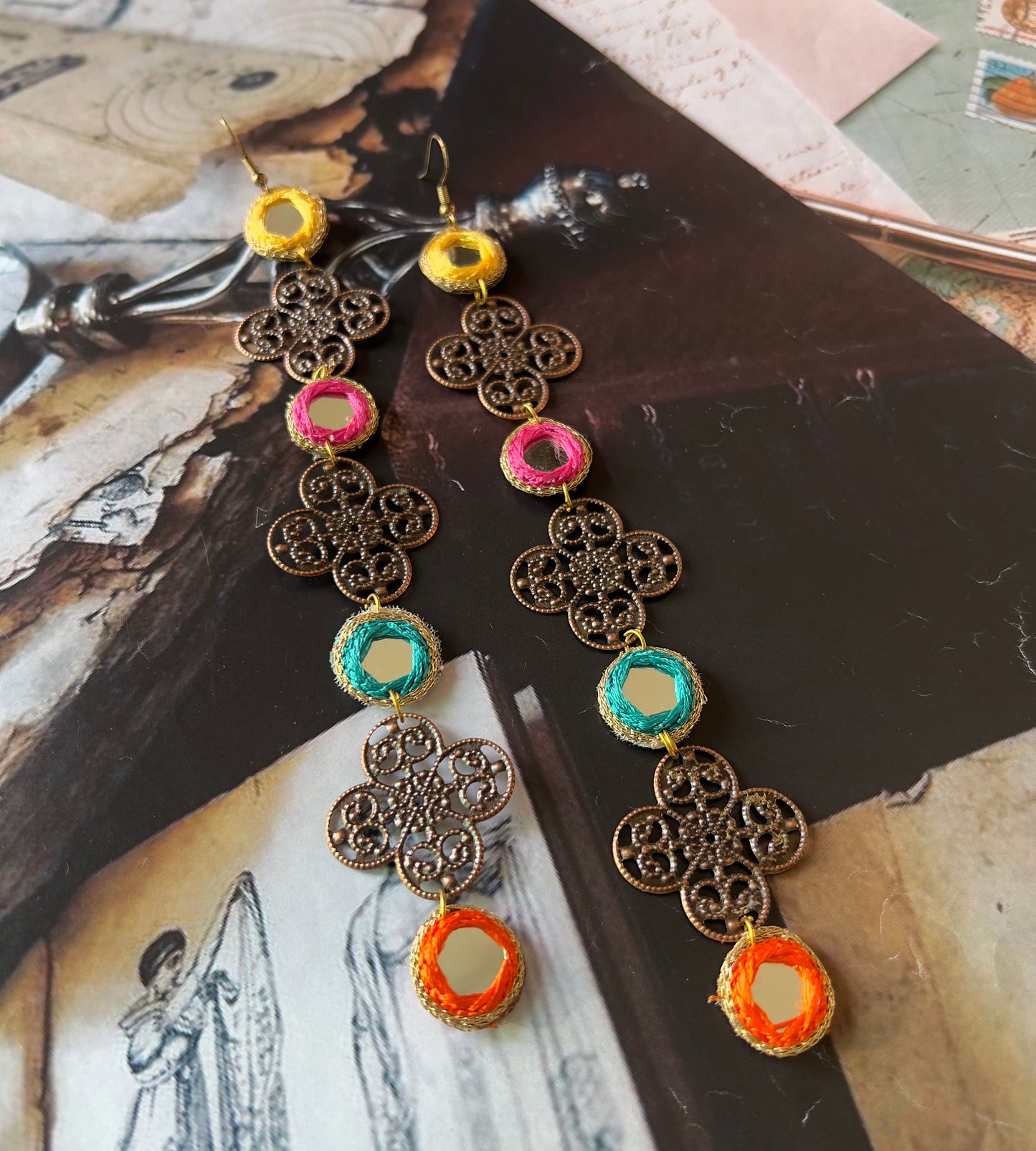 Kanch statement Earring