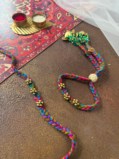 Multi Glow Couple Rakhi