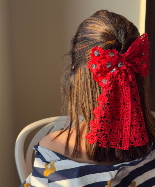 Ruby Bling Love Bow