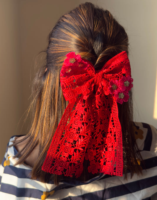 Ruby Pink Love Bow