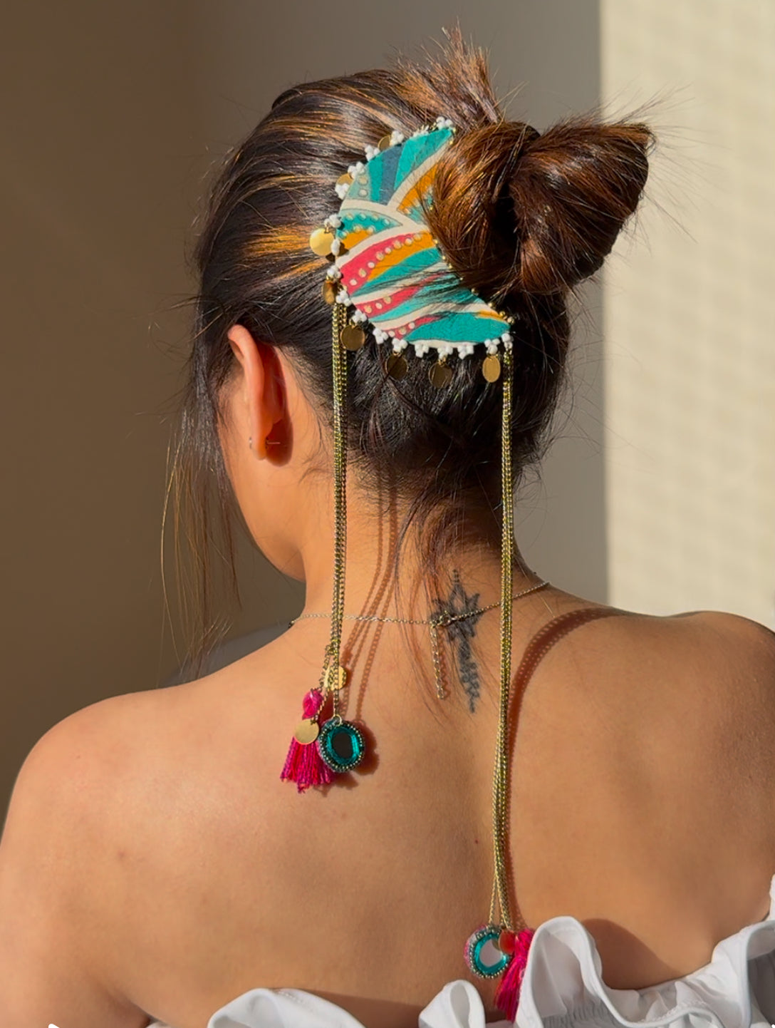 Turquoise Glow Hair Brooch