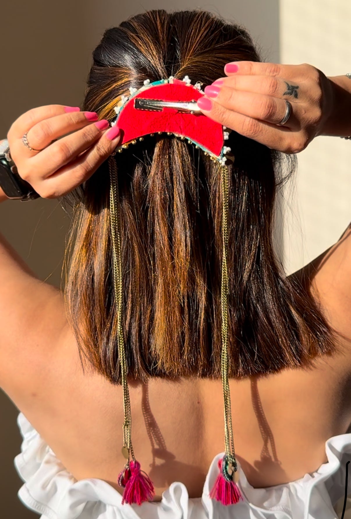 Turquoise Glow Hair Brooch