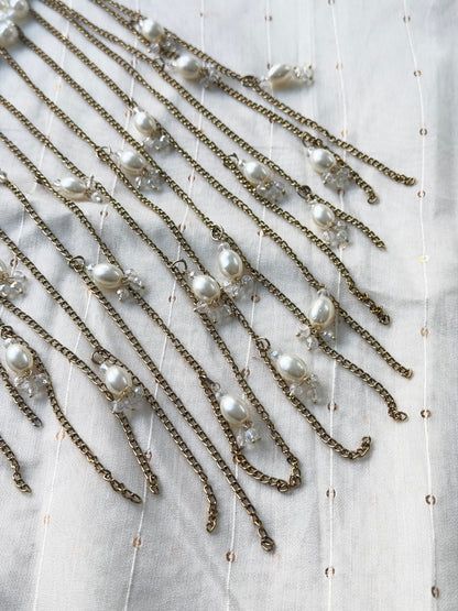 Pearl Tiara Hair Brooch