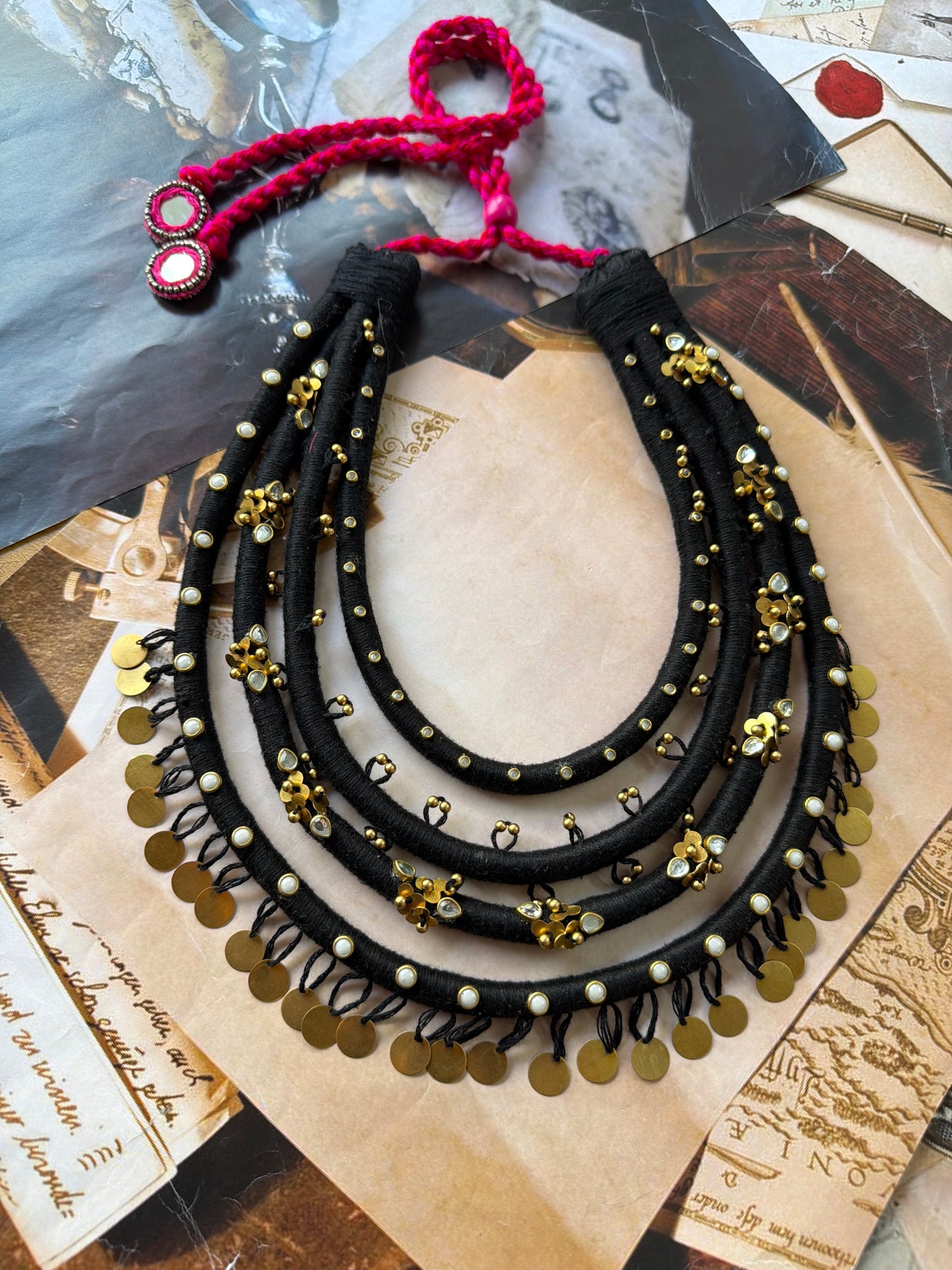 Black paper  Neckpiece